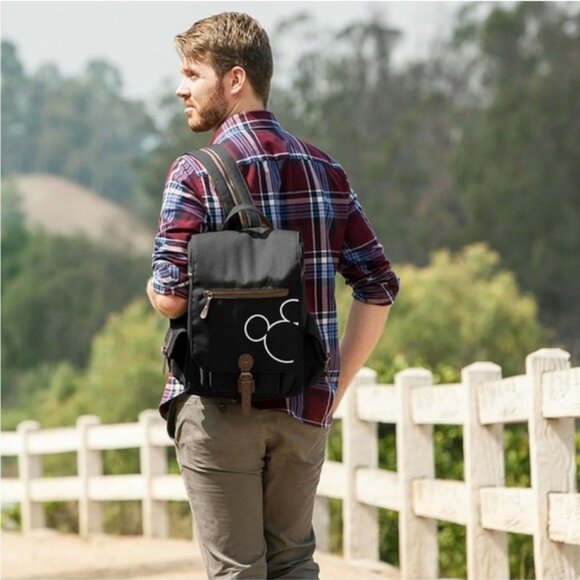 Disney Mickey Mouse Moreno Wine & Cheese Tote 3-Bottle Backpack NWT - Picture 2 of 16